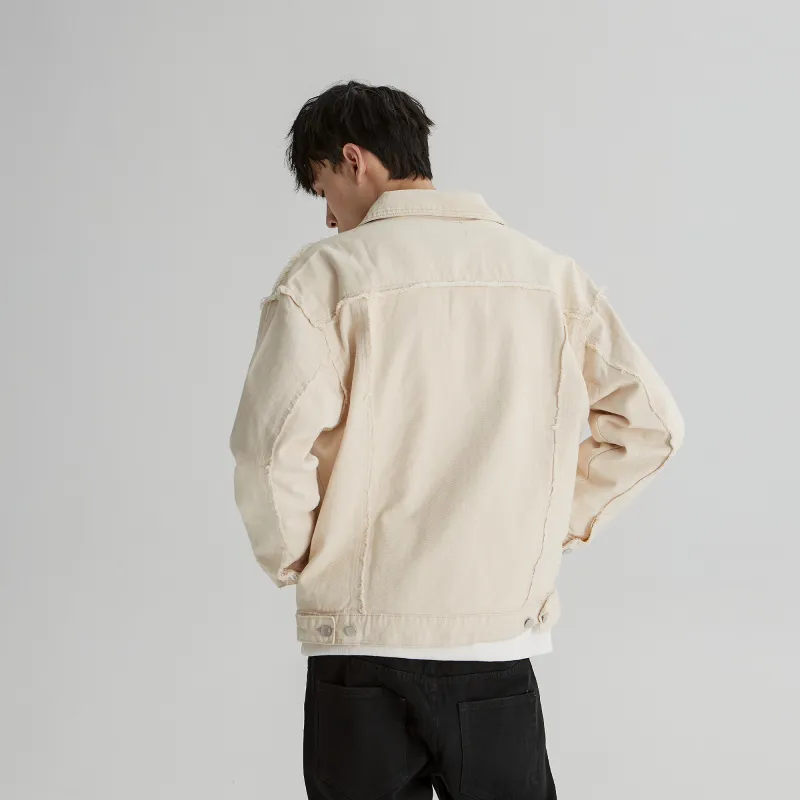 XINYINSU Denim Jacket Unisex White-4