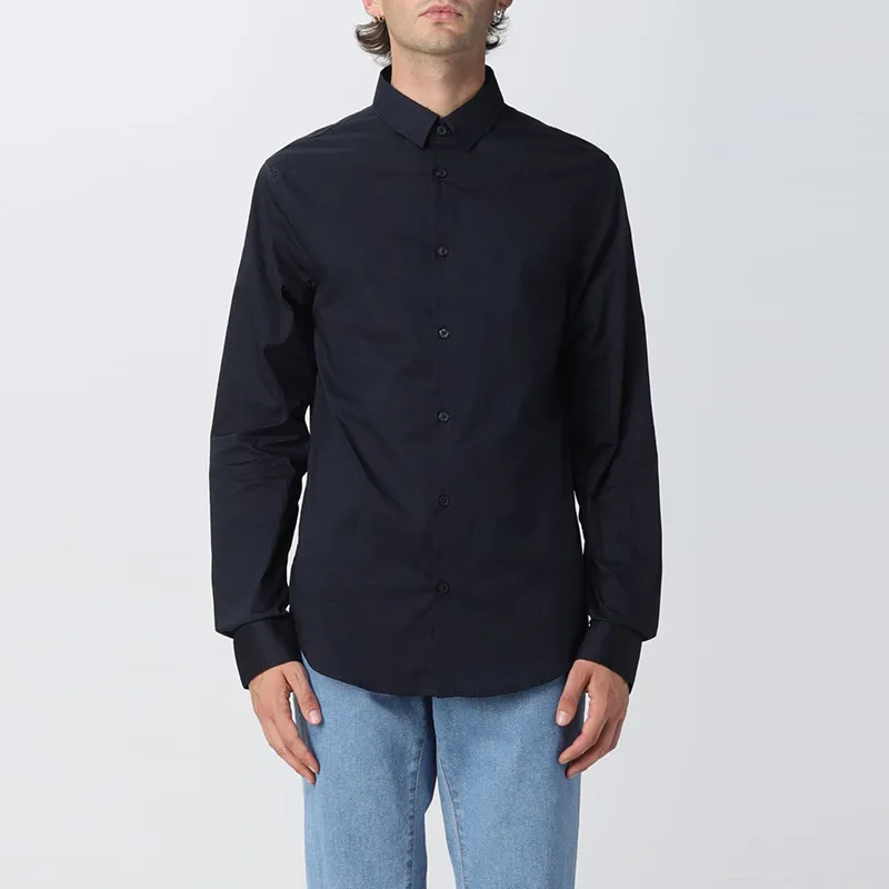 ARMANI EXCHANGEAE FW22 Shirt Men's Marine Blue-2