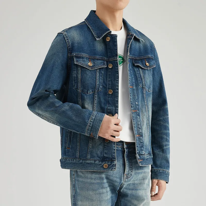 23R+ Denim Jackets Men Blue-2