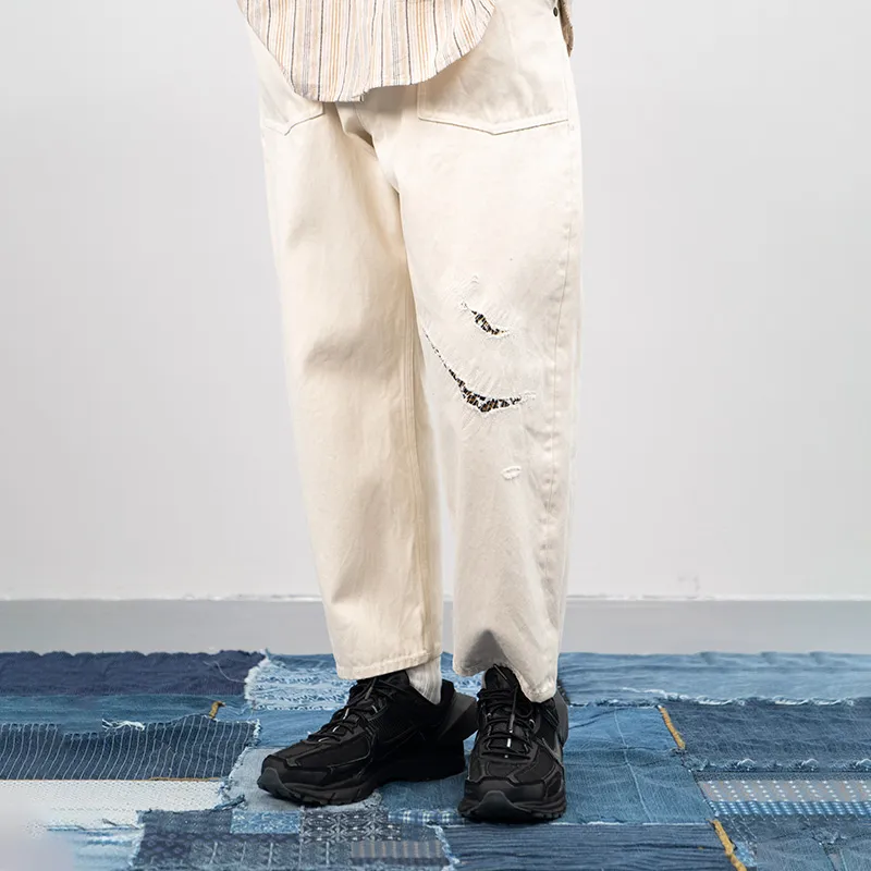TEKABLU Casual Pants Unisex Ecru-6