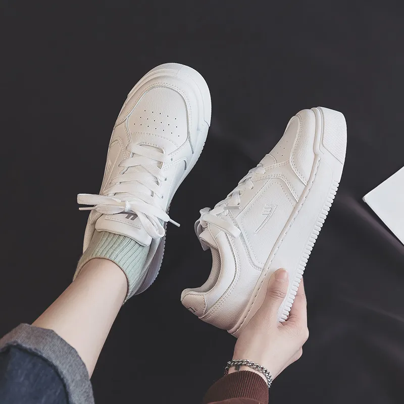 Warrior Anti Slip Wear Resistant Lightweight Breathable Low Top Skateboard Shoes Women's White-5