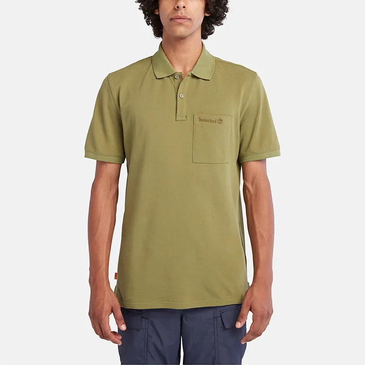 Timberland Polo Shirts Men Avocado Green-4