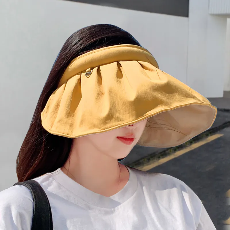 VINEY Cotton Polyamide Blend Sun Protection Hats Women's-4