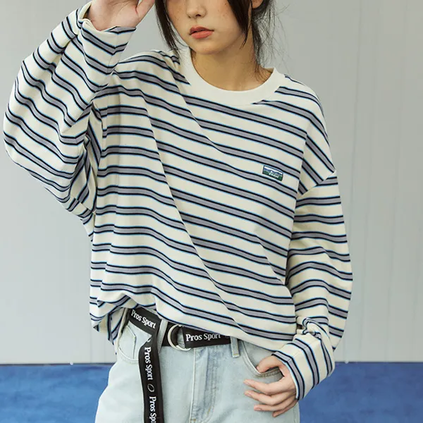 PROS BY CH Long Sleeved T Shirt Unisex Natural White-1