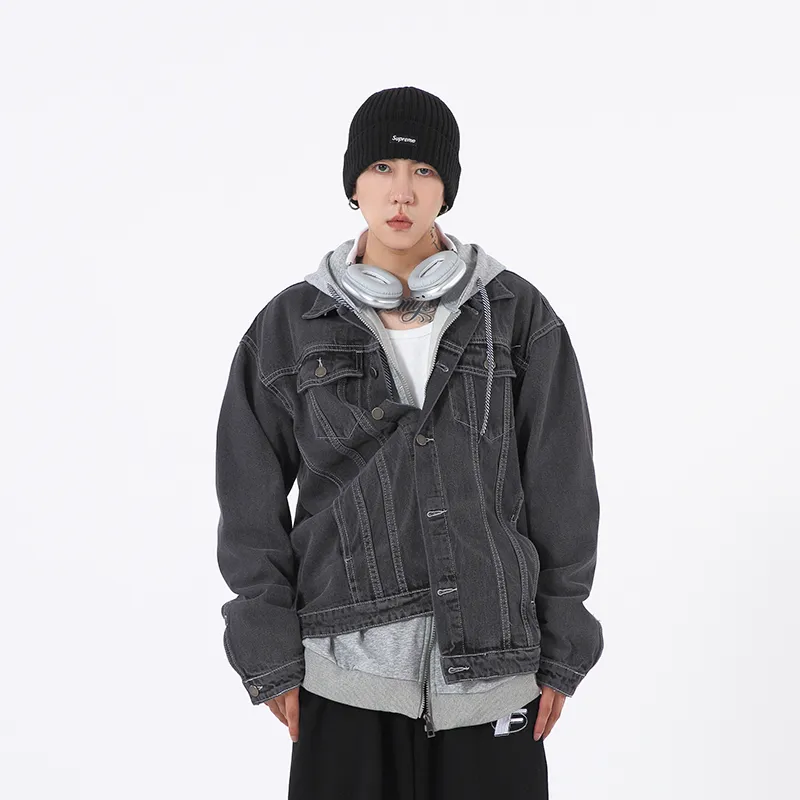 IVEIII Loose Fit Denim Jacket Unisex-10