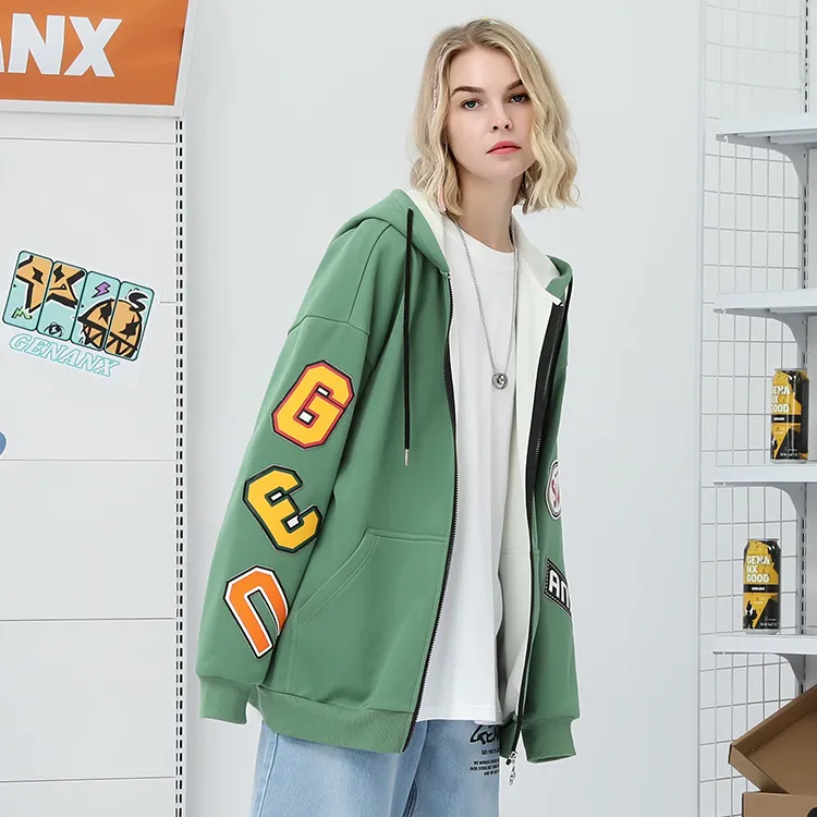 GENANX Loose Fit Thickened Jacket Unisex-9