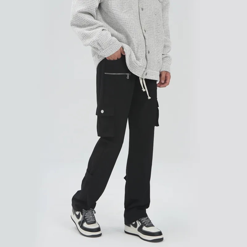 PASET Casual Pants Unisex Black-6