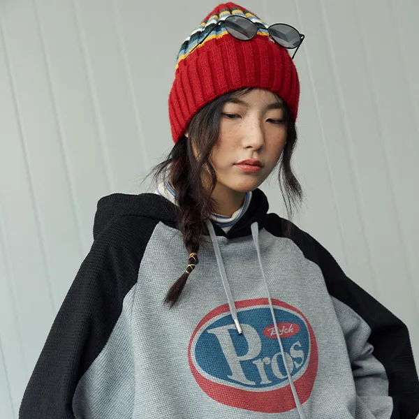 PROS BY CH Hooded Loose Fit Sweatshirt Unisex-4