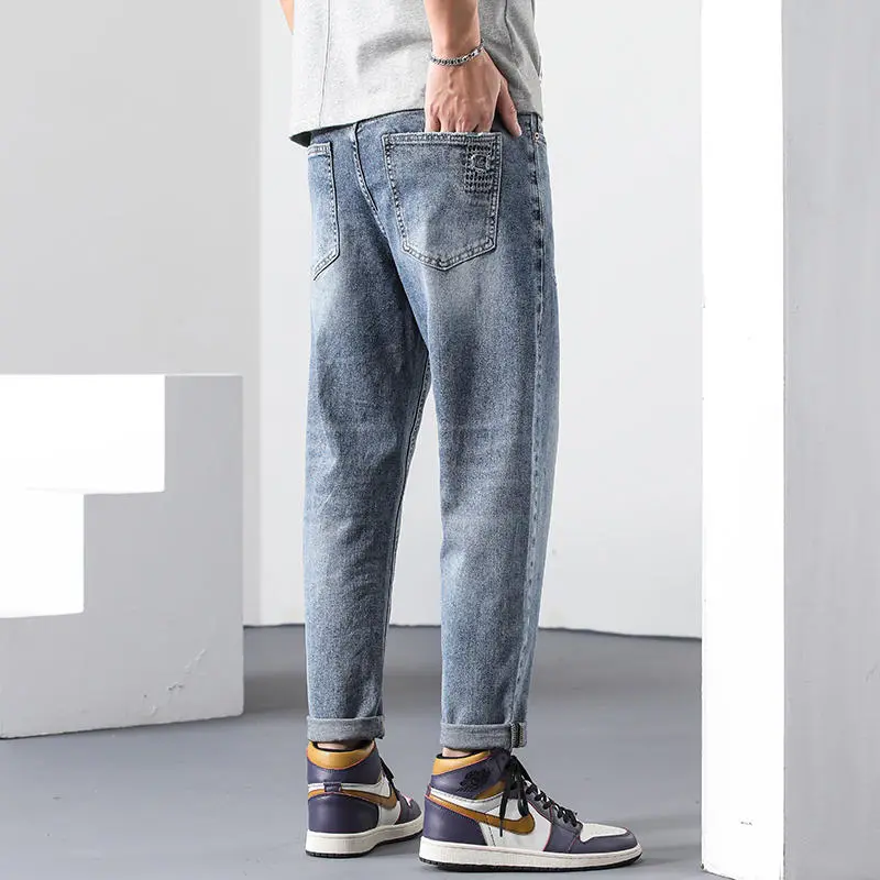 FAIRWHALE Jeans Men's Denim Blue-4