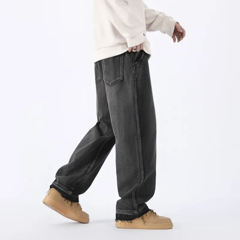 MISTEEZ Straight Jeans Spring Summer Fall And Winter Unisex-6
