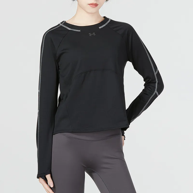 Under Armour Raglan Sleeve T Shirt Women's Black-2