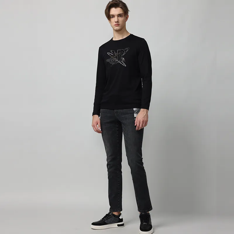 RARE FW22 Long Sleeved T Shirt Men's Black-2