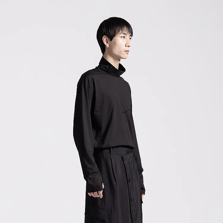 HUANXIANGZHE T Shirts Unisex Black-3
