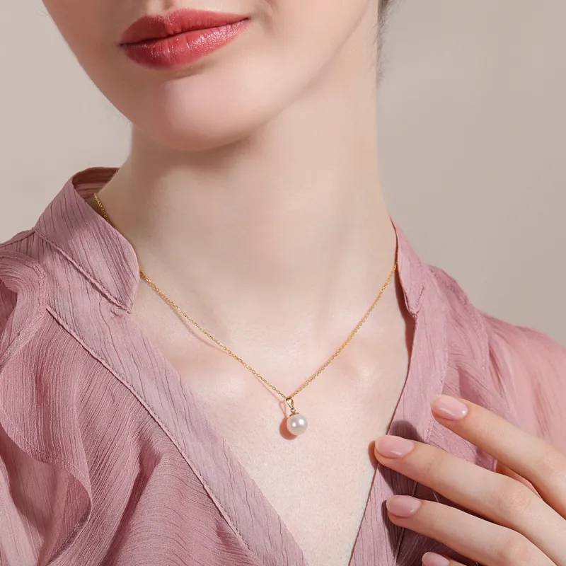 ME LUXE Pearl Pendant, Niche Fashion Versatile Sweet Style Women's-4