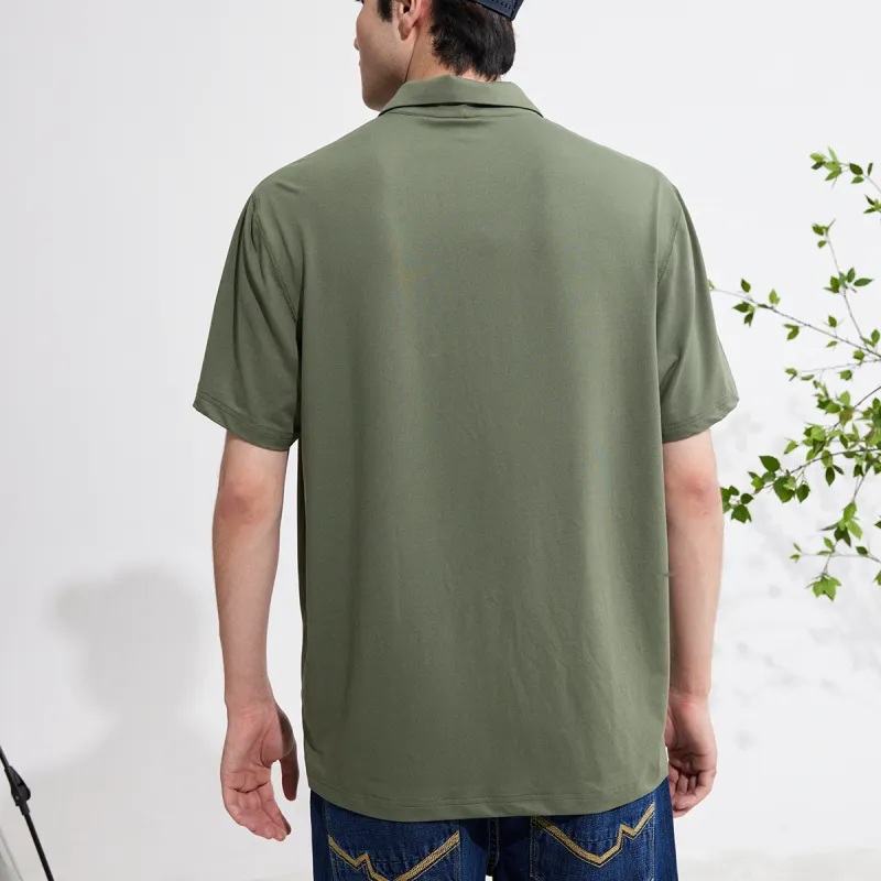 CAT SS22 Polo Collar Fitted Straight Short Sleeved Polo Shirt Unisex-4