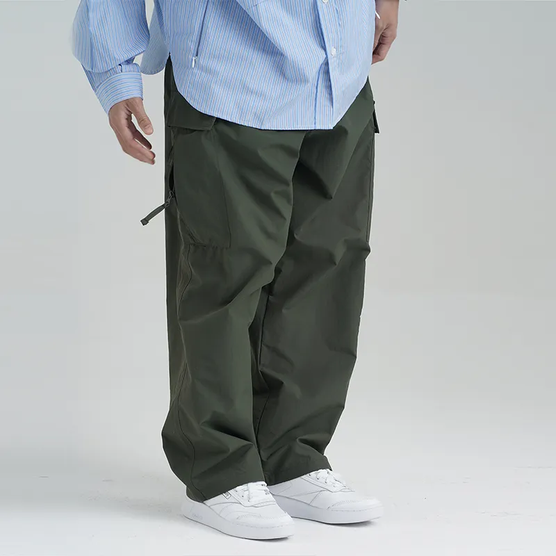 TBALLERBRAND SS22 Casual Pants Unisex Army Green-4
