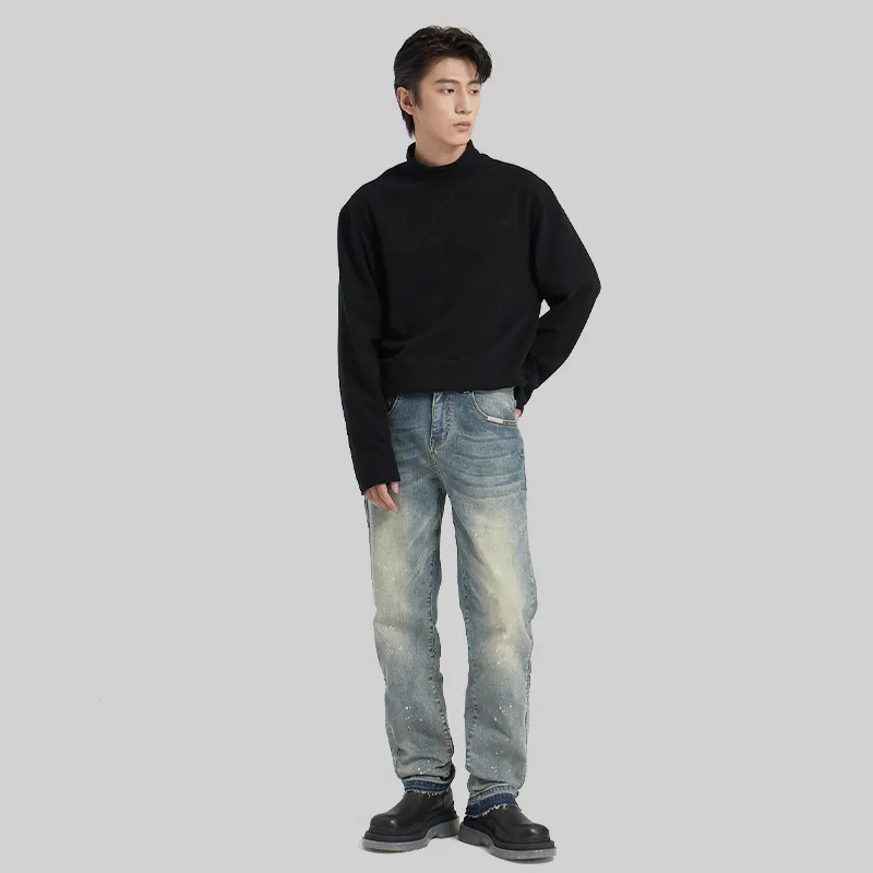 UNKNOWTAL Jeans Unisex Washed Blue-6