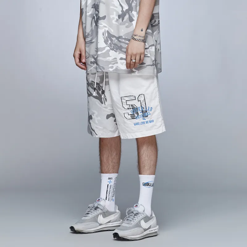 Guuka Casual Shorts Men White-6