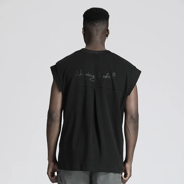 NORVINCY Comfortable And Breathable Sweat Wicking 100% Cotton Sleeveless T Shirt Unisex-3