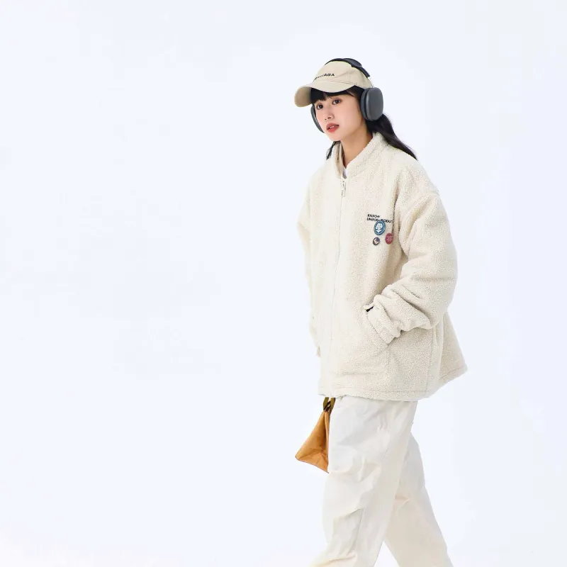 KXLFCHN Loose Fit Thickened Jacket Unisex-2
