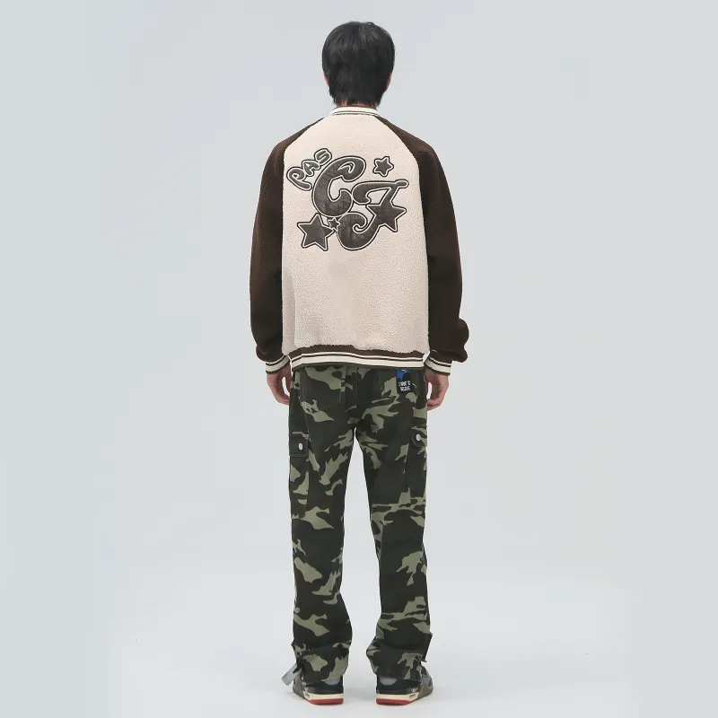 PASET Casual Pants Unisex Green Camouflage-3