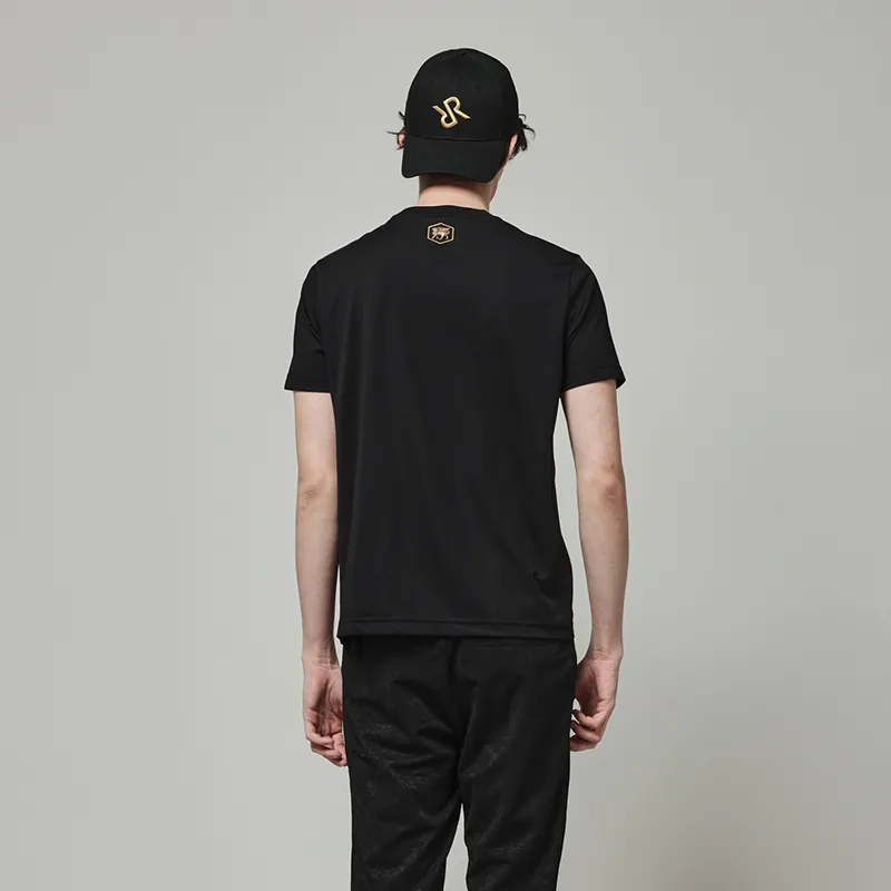 RARE Short Sleeved T Shirts Men's Black-5