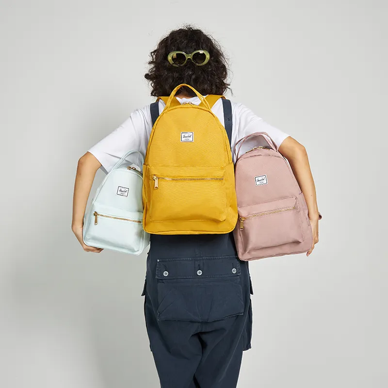 Herschel Woven Backpack Medium Size Women's Yellow-4