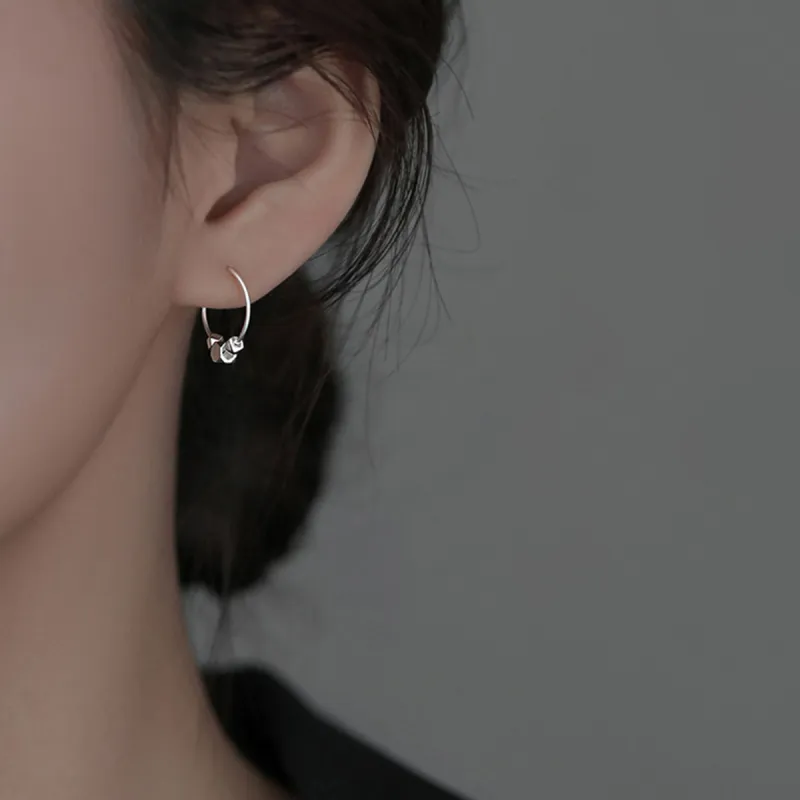 PIARA Earrings Women's Silver-3