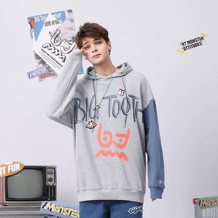 Bt Hooded Loose Fit Regular Sweatshirt Unisex-2