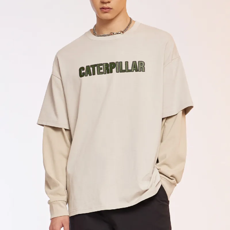 CAT FW22 Mock Two Piece Long Sleeved T Shirt Unisex-2