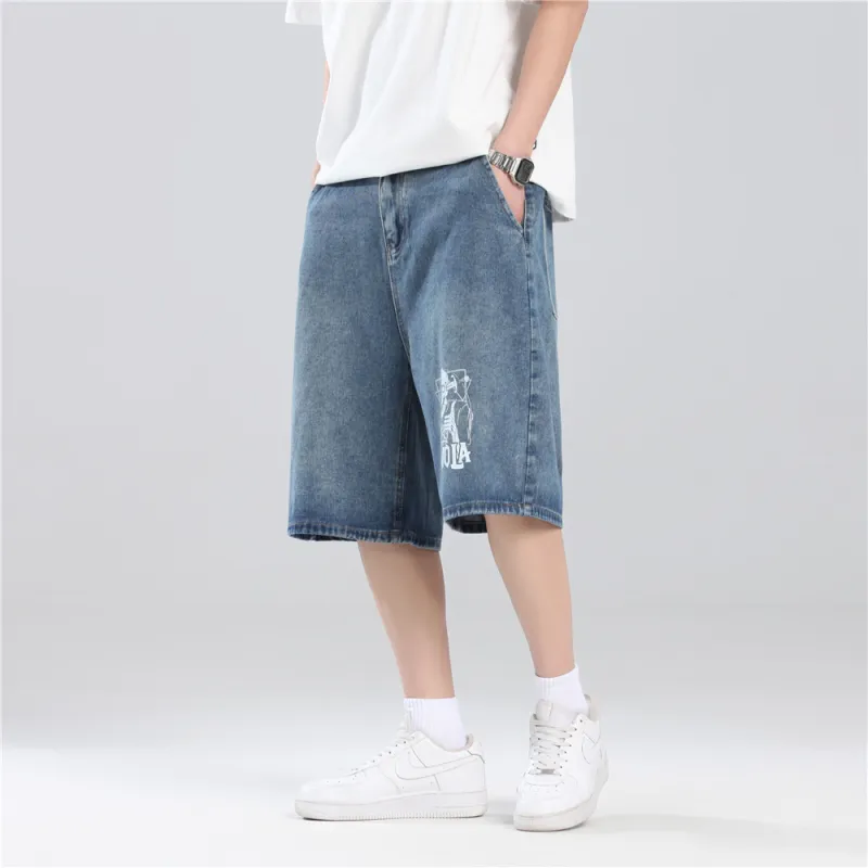 Gwola Denim Shorts Unisex-13