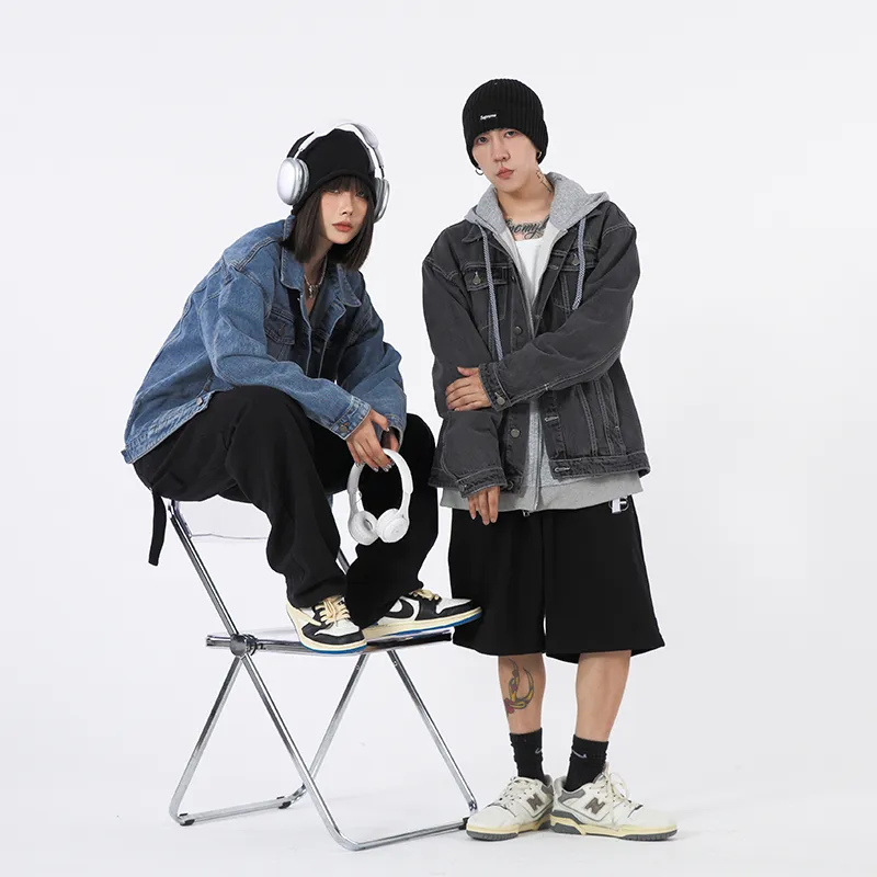 IVEIII Loose Fit Denim Jacket Unisex-5