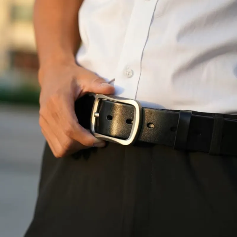 NINE NAIL Leather Belts Men-5