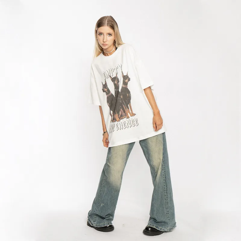 EMPTY REFERENCE Doberman Series T Shirt Unisex Two Tone-2