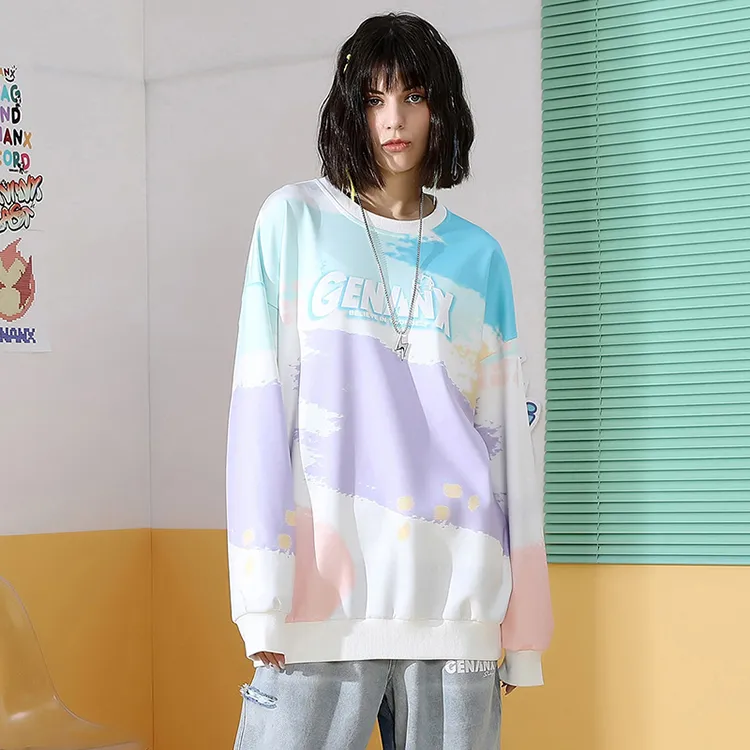 GENANX Sweatshirt Unisex Dazzling Print-2