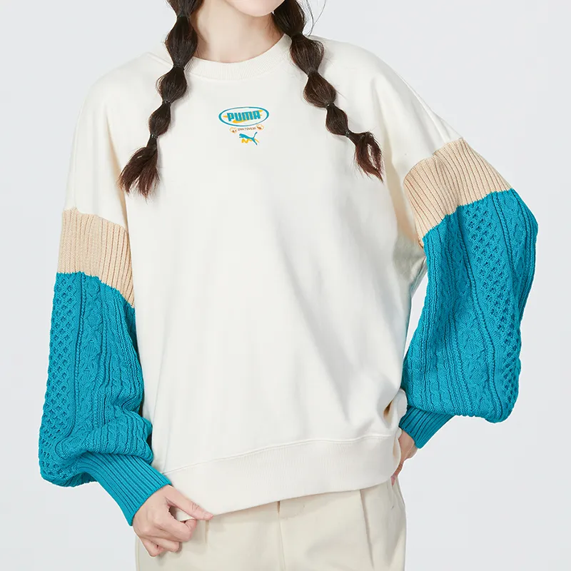 PUMA Sweatshirts Women's White-5