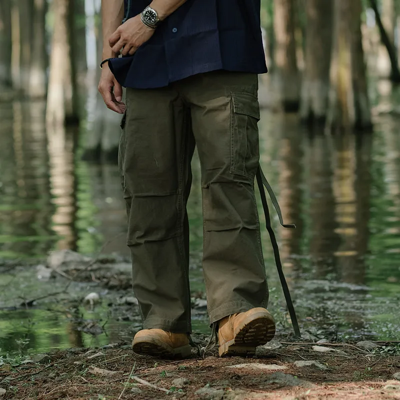 TEKABLU Cargo Pants Casual Pants Men's Army Green-2