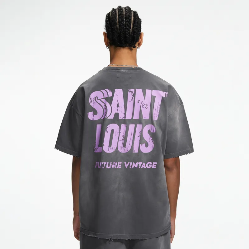 SSSAINT LOUIS T Shirts Unisex Washed Gray-4
