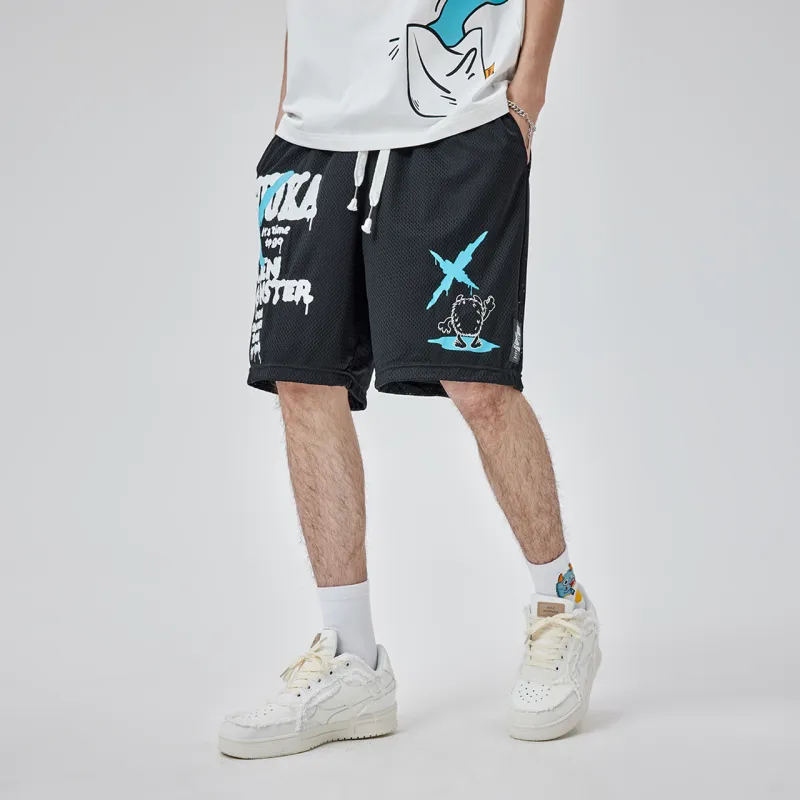Guuka Casual Shorts Men Black-4