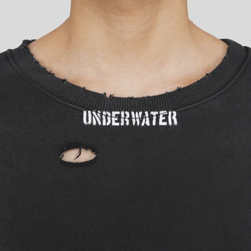 UNDERWATER Sweatshirts Unisex Patchy Black-5