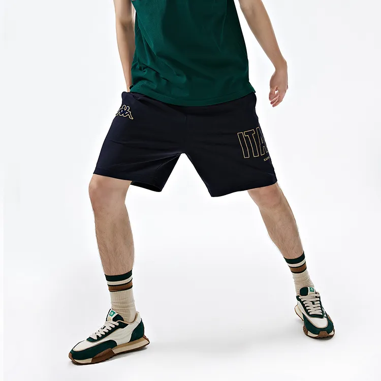 Kappa 1916 Series Casual Shorts Men Midnight Blue Black-906-2