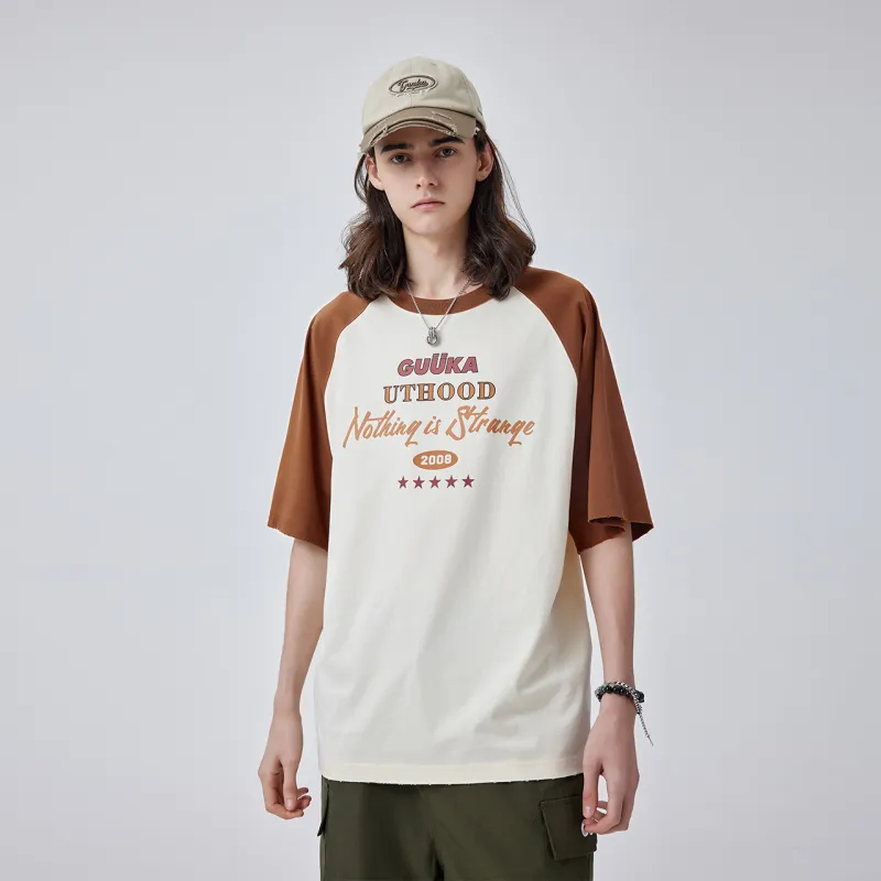 Guuka T Shirts Men Beige Yellow-7
