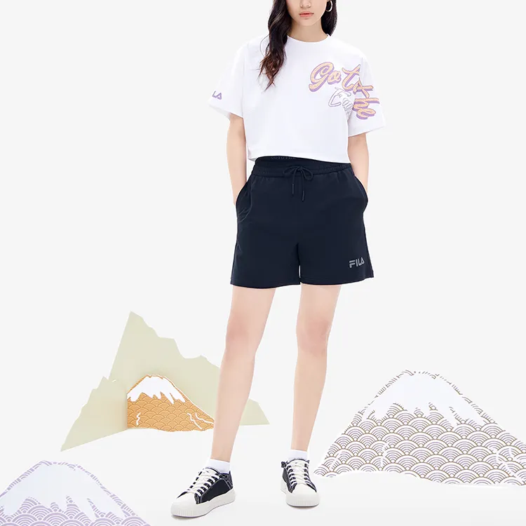 FILA FUSION Crop Top Women's Standard White-2
