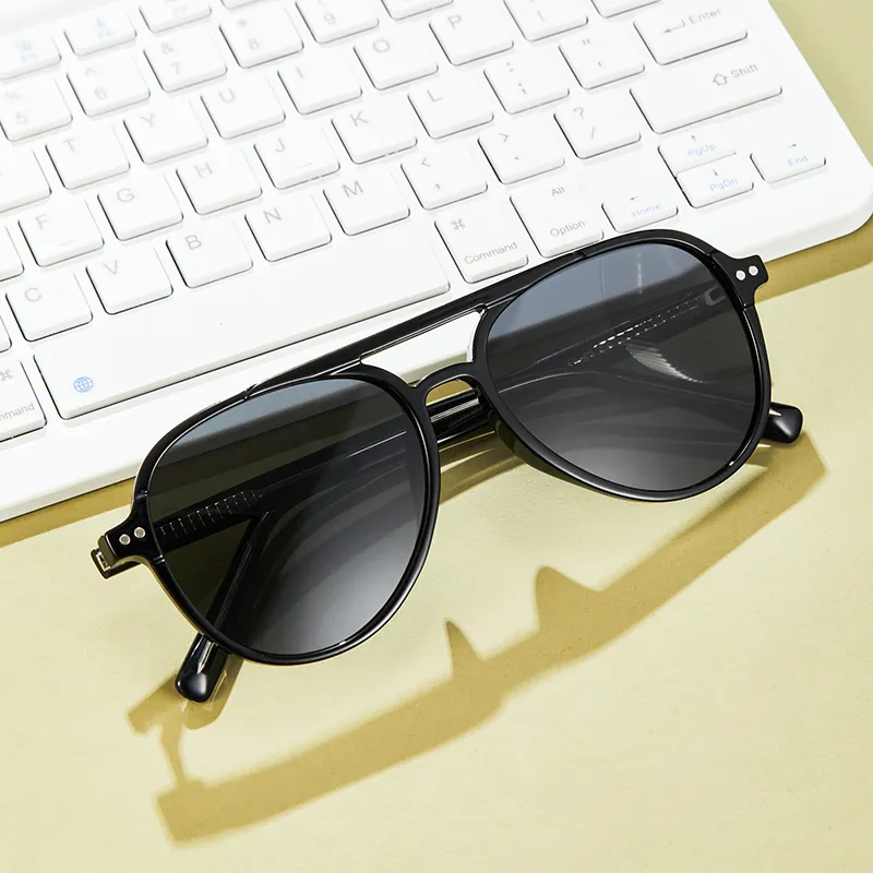 MUYKUY TR90 Aviator Sunglasses Unisex-2