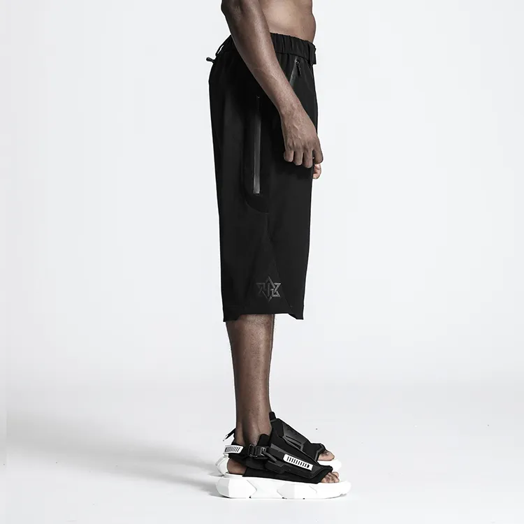 NORVINCY Urban Techwear Zip Pocket Knitted Sweatpants Unisex-3