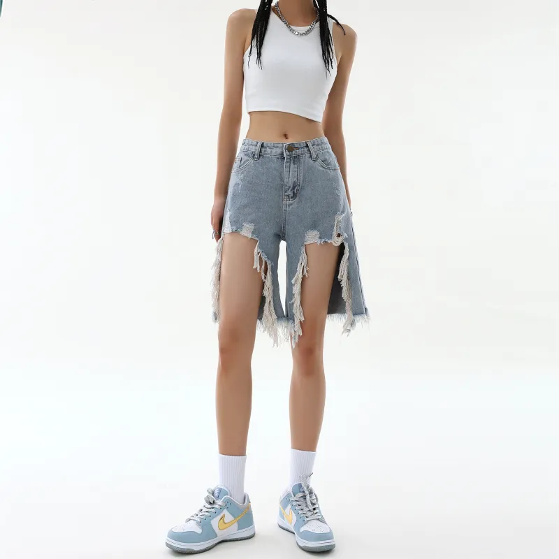 LBPC Denim Shorts Women's Blue-2