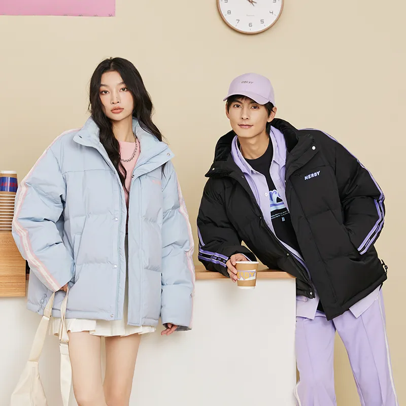 Nerdy Down Jackets Unisex Sky Blue-5