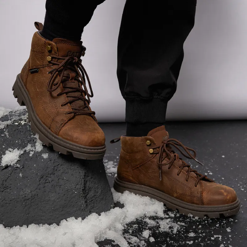 CAT Modulate WP Collection Slip Resistant Ankle Length Outdoor Boots Men's Brown-5