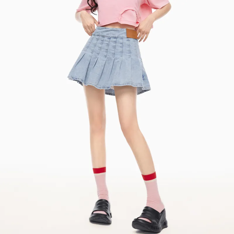 EPTISON WOMAN Denim Short Skirts Women's-3