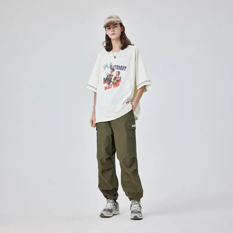 Guuka T Shirts Men Cream White-3